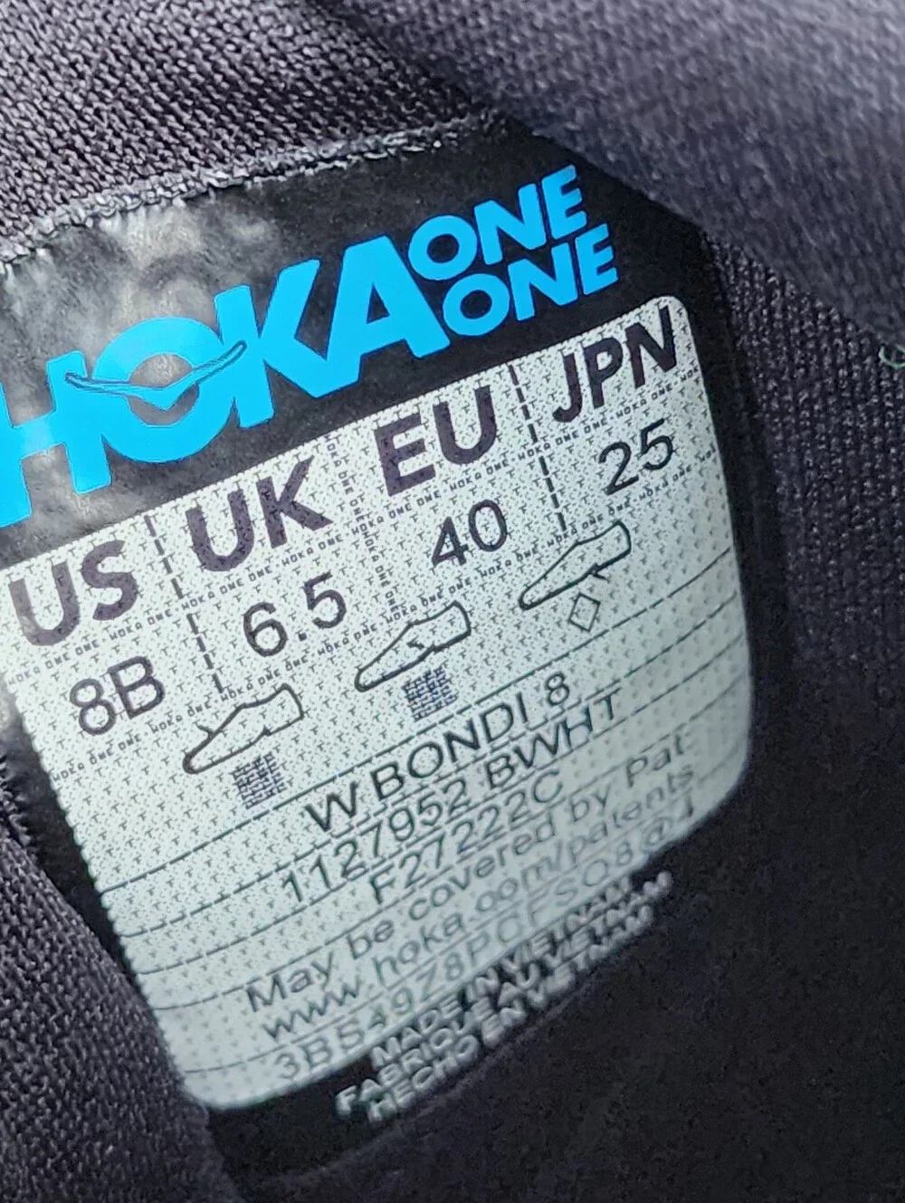 HOKA BONDI 8 - Womens Athletic Shoes - SIZE 8B